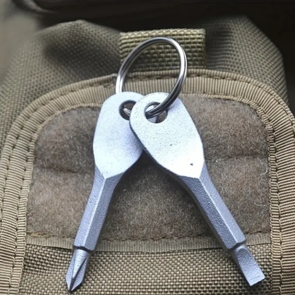 Pocket Screwdrivers, Philips & Flathead Key Screwdrivers + Key Ring/Keychain - Picture 6 of 8